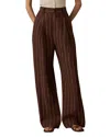 Faherty Sun Strider Pleated Pants In Brown