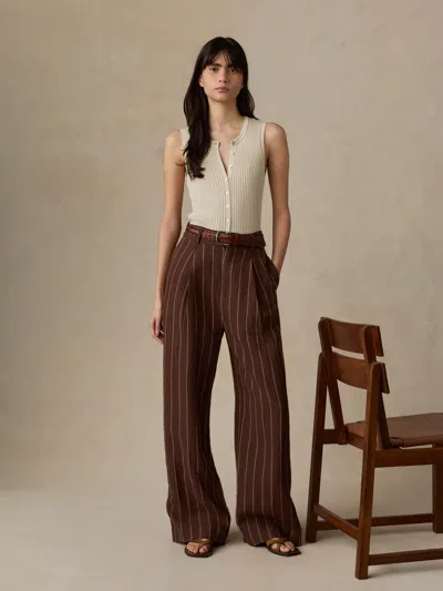 Faherty Sun Strider Pleated Pants In Multi
