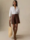 Faherty Sun Strider Pleated Short In Multi