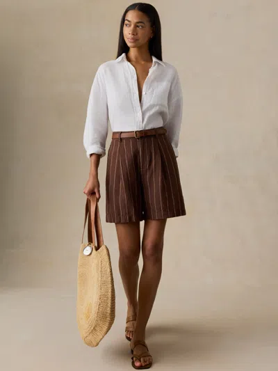Faherty Sun Strider Pleated Short In Multi