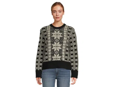 Faherty Sun Valley Crewneck Sweater In Black