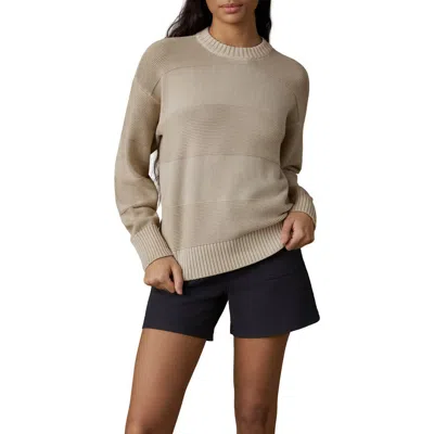 Faherty Sun Washed Fisherman Cotton Sweater In Gold