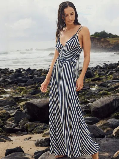 Faherty Sunbeam Dress In Blue