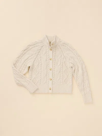 Faherty Sunday Morning Cardigan In White