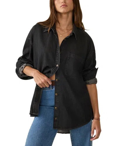 Faherty Sunfair Denim Shirt In Black