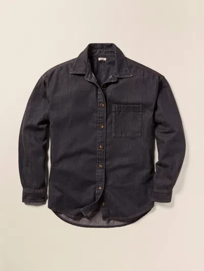 Faherty Sunfair Denim Shirt In Midnight Tide Wash