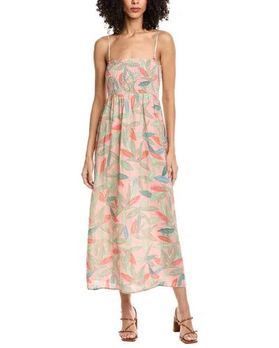 Faherty Sunrise Smocked Dress In Multi