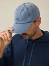 Faherty Sunwashed Baseball Hat In Coastal Blue