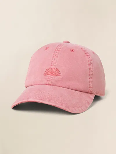 Faherty Sunwashed Baseball Hat In Pink
