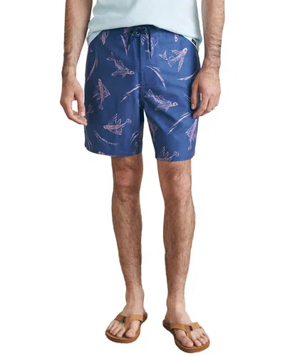 Faherty Sunwashed Boardshort In Blue