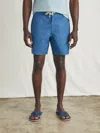 Faherty Sunwashed Board Shorts In Midnight Fishscale