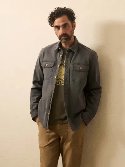 Faherty Sunwashed Canvas Cpo In Brown