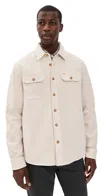 Faherty Sunwashed Cpo Shirt Sea Salt In Multi