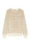 Faherty Sunwashed Crewneck Sweater In Cream