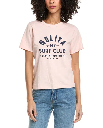 Faherty Sunwashed Crew T-shirt In Pink