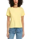 Faherty Sunwashed Crew T-shirt In Yellow