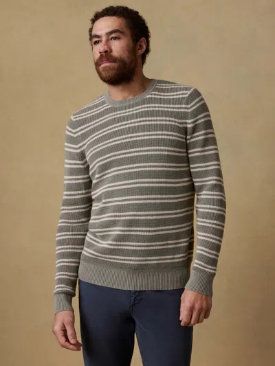 Faherty Sunwashed Crewneck Sweater In Gray