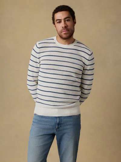 Faherty Sunwashed Crewneck Sweater In Gray