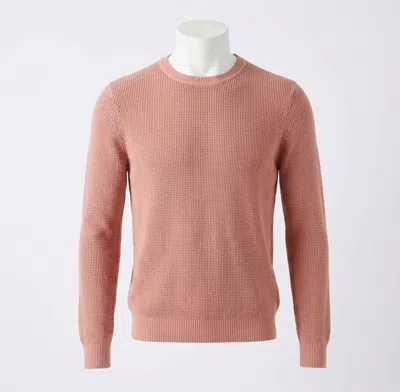 Faherty Sunwashed Crewneck Sweater In Dusty Sienna In Brown