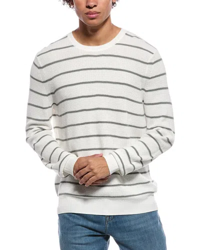 Faherty Sunwashed Crewneck Sweater In White