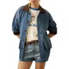 Faherty Sunwashed Denim Barn Jacket In Blue