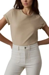 Faherty Sunwashed Essential Cotton T-shirt In Neutral