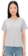 Faherty Sunwashed Essential Tee Dune Grey Heather In Gray