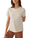 Faherty Sunwashed Essential Tee In Island Dune Heather