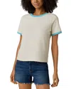 Faherty Sunwashed Regenerative T-shirt In Yellow