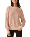 Faherty Sunwashed Fisherman Sweater In Mahongany Rose