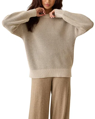 Faherty Sunwashed Fisherman Sweater In Sand Shell