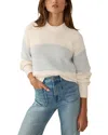 Faherty Sunwashed Fisherman Sweater In Sea Salt Stripe