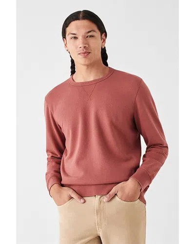 Faherty Sunwashed Fleece Sweater In Red