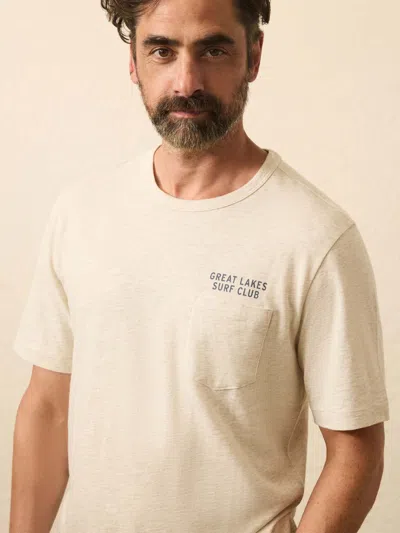 Faherty Sunwashed Graphic T-shirt In Neutral