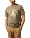Faherty Sunwashed Graphic Tee In Green
