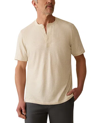 Faherty Sunwashed Henley In Brown