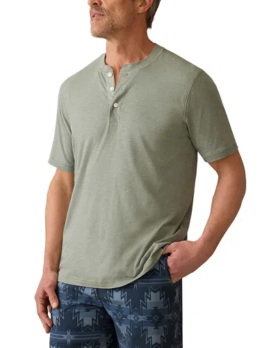 Faherty Sunwashed Henley In Green
