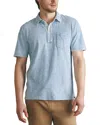 Faherty Sunwashed Indigo Polo In Blue