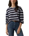 Faherty Sunwashed Long Sleeve Retro Tee In Multi