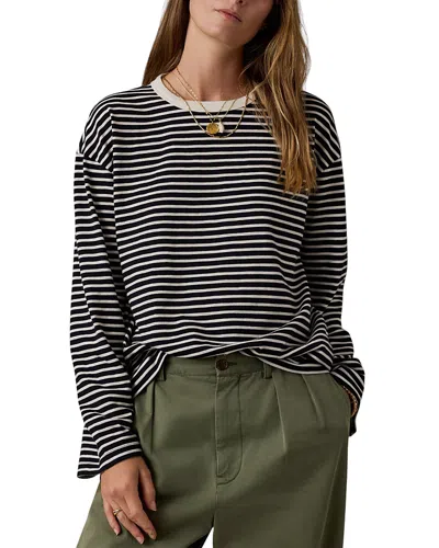 Faherty Sunwashed Long Sleeve Retro Tee In Multi