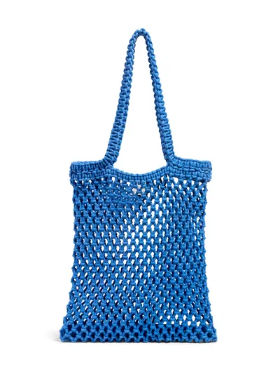 Faherty Sunwashed Market Tote In Blue