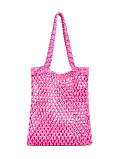 Faherty Sunwashed Market Tote In Pink