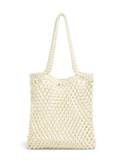 Faherty Sunwashed Market Tote In White