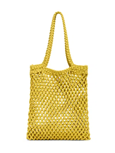 Faherty Sunwashed Market Tote In Yellow