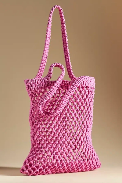 Faherty Sunwashed Market Tote In Pink