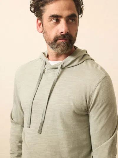 Faherty Sunwashed Midweight Organic Hoodie In Green