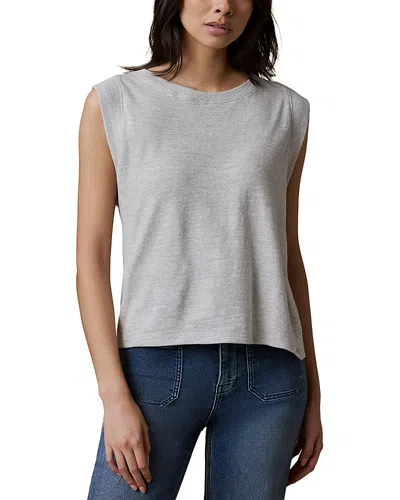 Faherty Sunwashed Muscle Tank Top In Gray