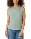 Faherty Sunwashed Muscle Tank Top In Sage Creek