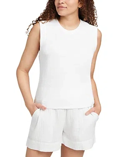 Faherty Sunwashed Muscle Tank Top In White