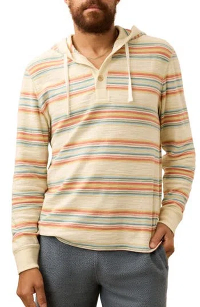 Faherty Sunwashed Organic Cotton Slub Hoodie In Daybreak Ombre